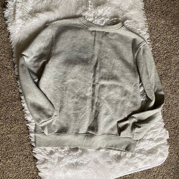 Mighty Fine Merry Whatever Holiday Gray Crew Neck Sweatshirt Girls Size Medium - Picture 4 of 5